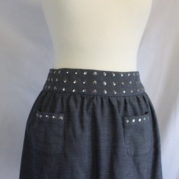 Gray Candies Studded Zip Up Skirt - Picture 4 of 5
